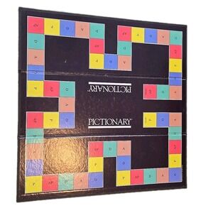 1987 Pictionary 2nd Edition Charades Game Board Only Replacement Vintage 80s